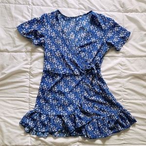 Blue wrap dress!